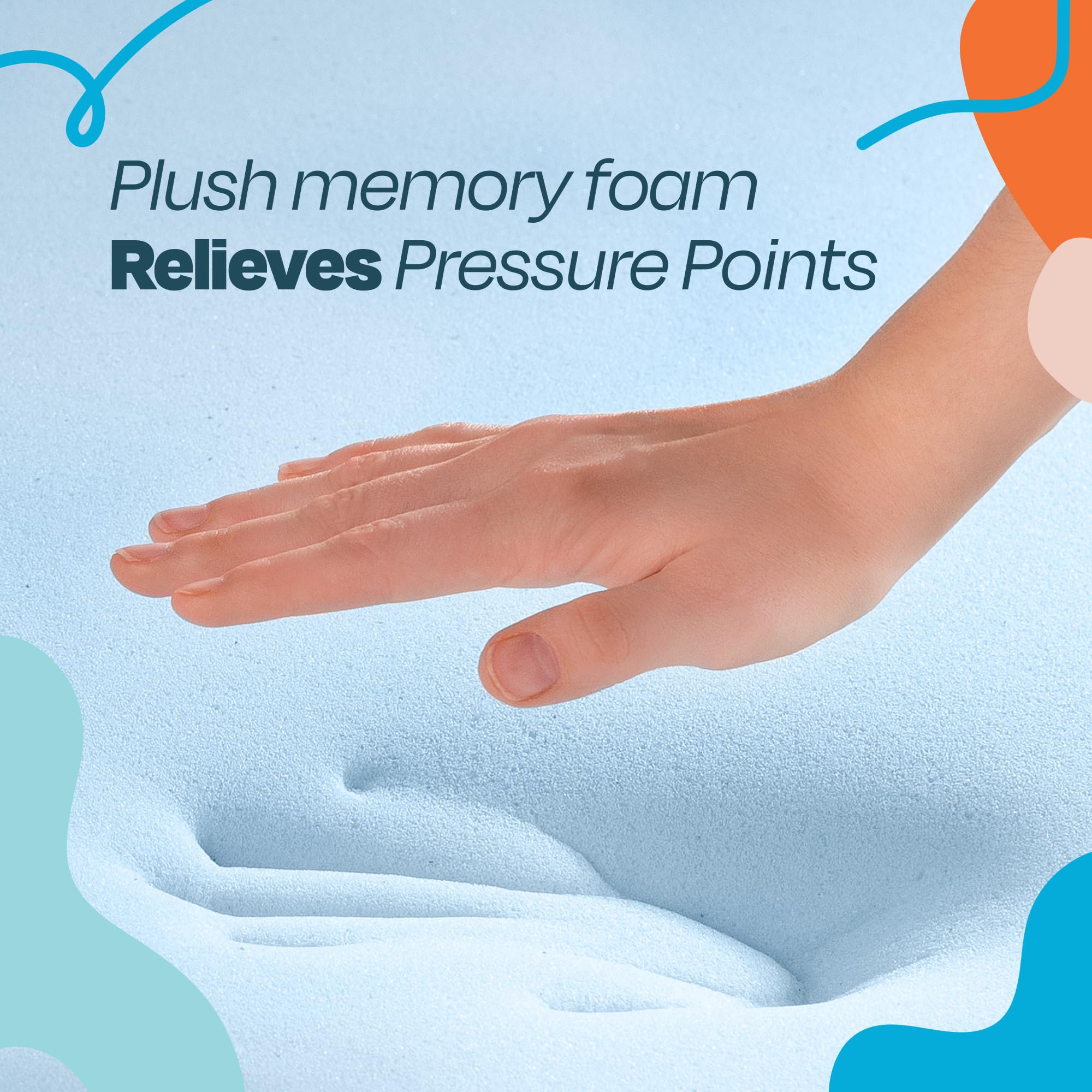 Foto 4 pulgar | Cubrecolchón Linenspa Espuma Viscoelástica 5 cm Infusión de Gel Doble - Venta Internacional