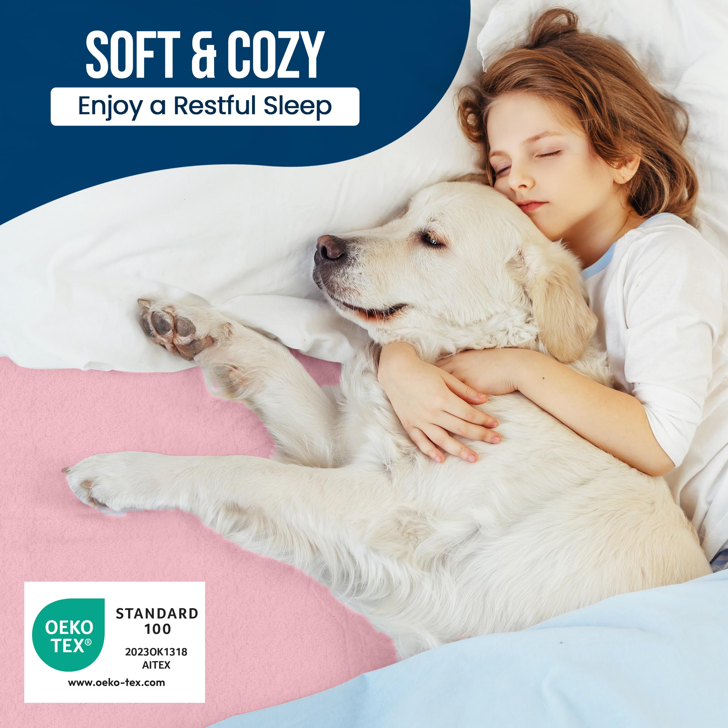Foto 5 | Protector De Colchón Impermeable Utopia Bedding, Tamaño Completo, Rosa - Venta Internacional.