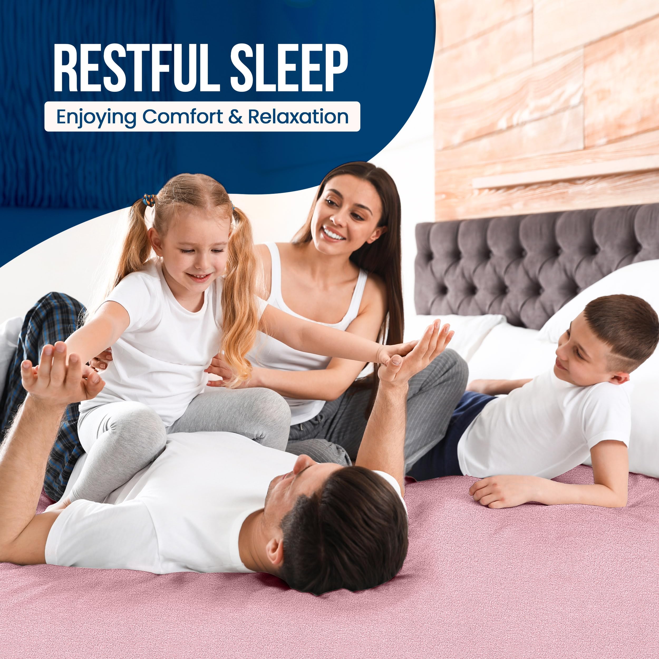 Foto 7 | Protector De Colchón Impermeable Utopia Bedding, Tamaño Completo, Rosa - Venta Internacional.