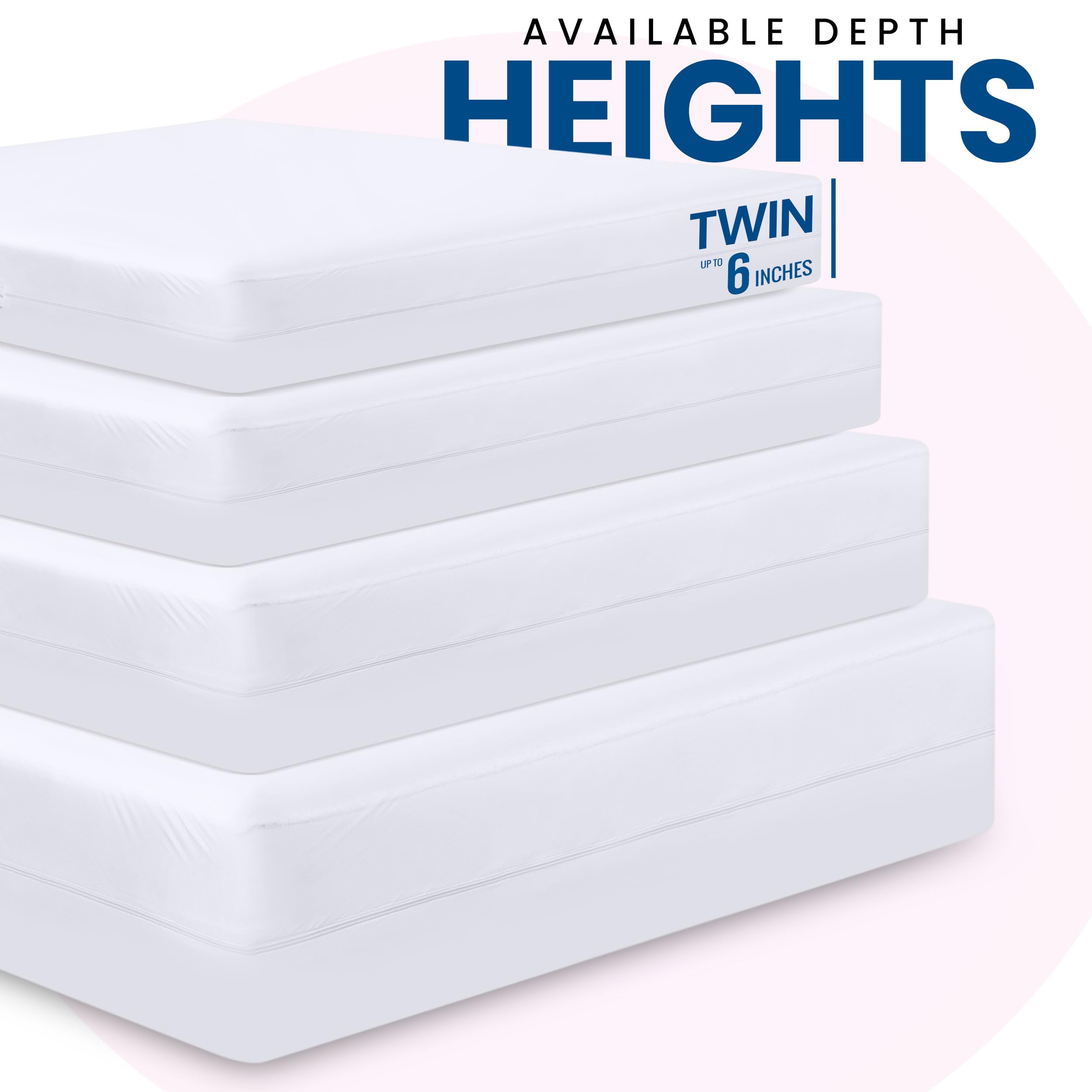 Foto 2 | Funda De Colchón Utopia Bedding Impermeable Bed Bug Twin - Venta Internacional.