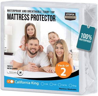 Foto 1 | Protector De Colchón Utopia Bedding California King, Paquete De 2 - Venta Internacional.