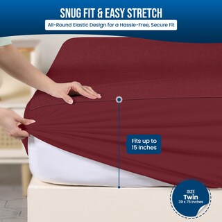 Foto 3 | Protector De Colchón Utopia Bedding Impermeable, Tamaño Doble - Venta Internacional.