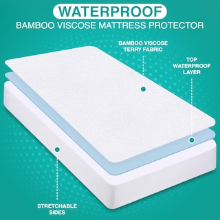 Foto 3 | Protector De Colchón Utopia Bedding Premium, Impermeable, Cal King - Venta Internacional.