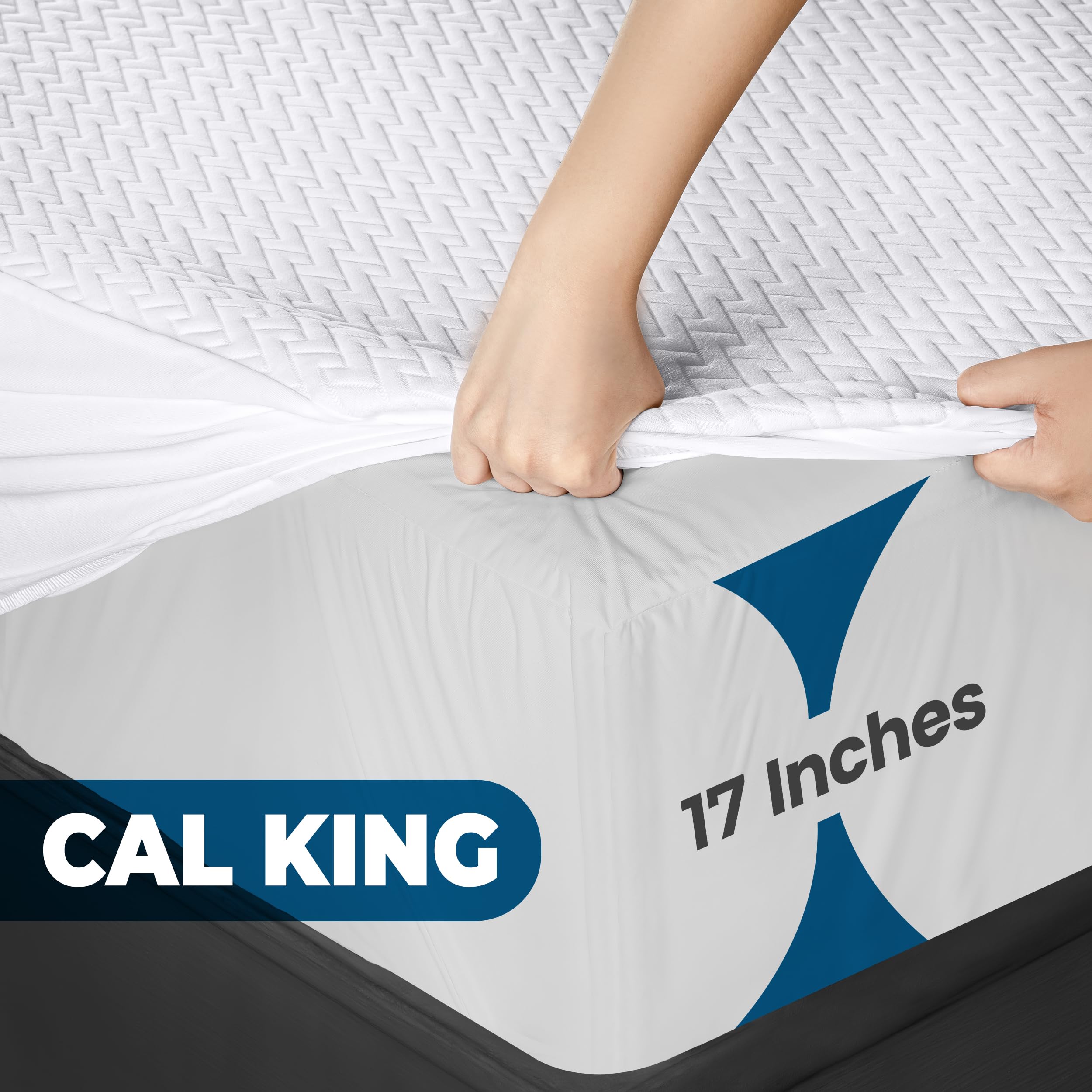 Foto 3 pulgar | Protector De Colchón Impermeable Utopia Bedding California King - Venta Internacional.
