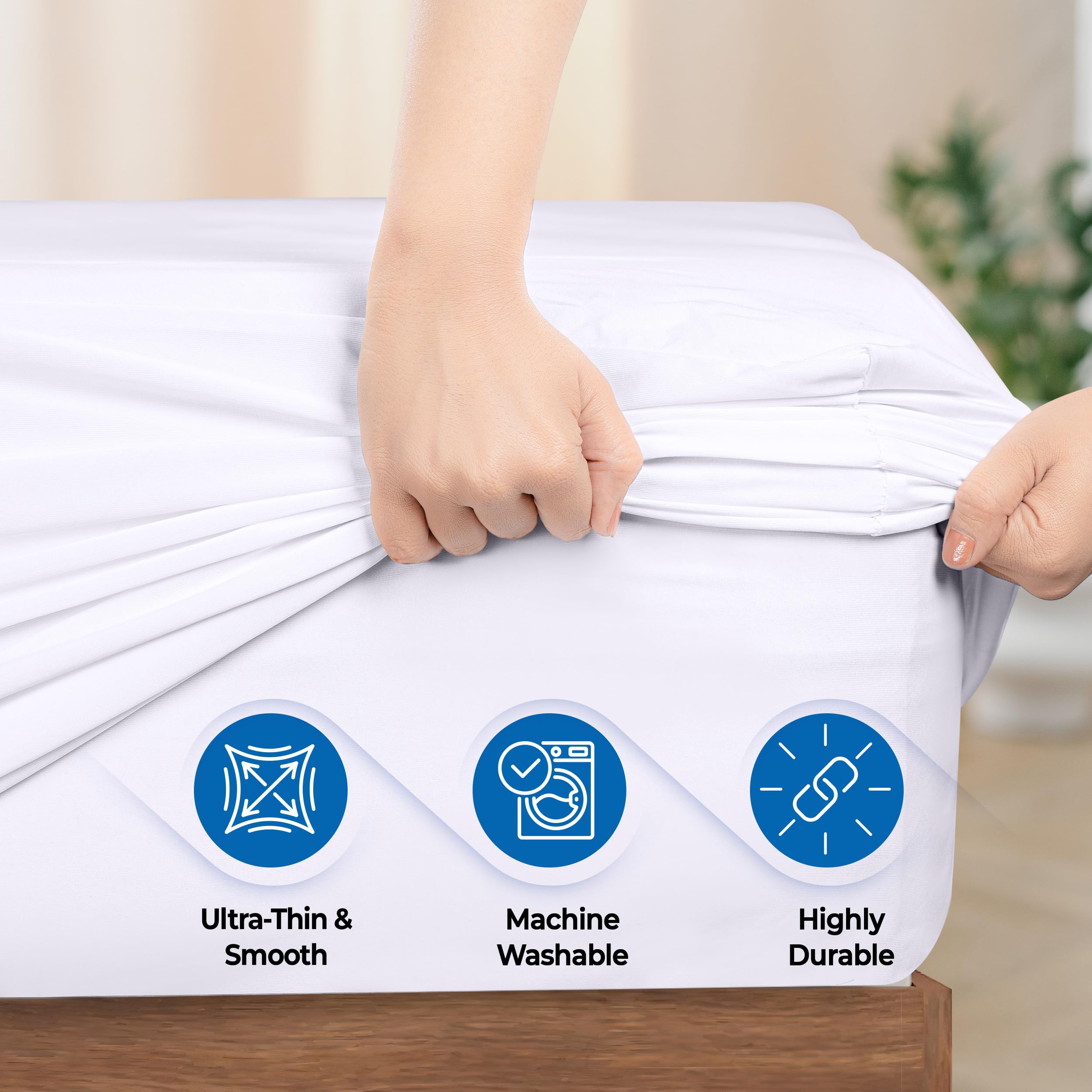 Foto 5 | Protector De Colchón Utopia Bedding Impermeable, Tamaño Completo - Venta Internacional.