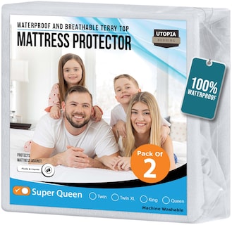 Foto 1 | Protector De Colchón Utopia Bedding Super Queen, Paquete De 2 - Venta Internacional.