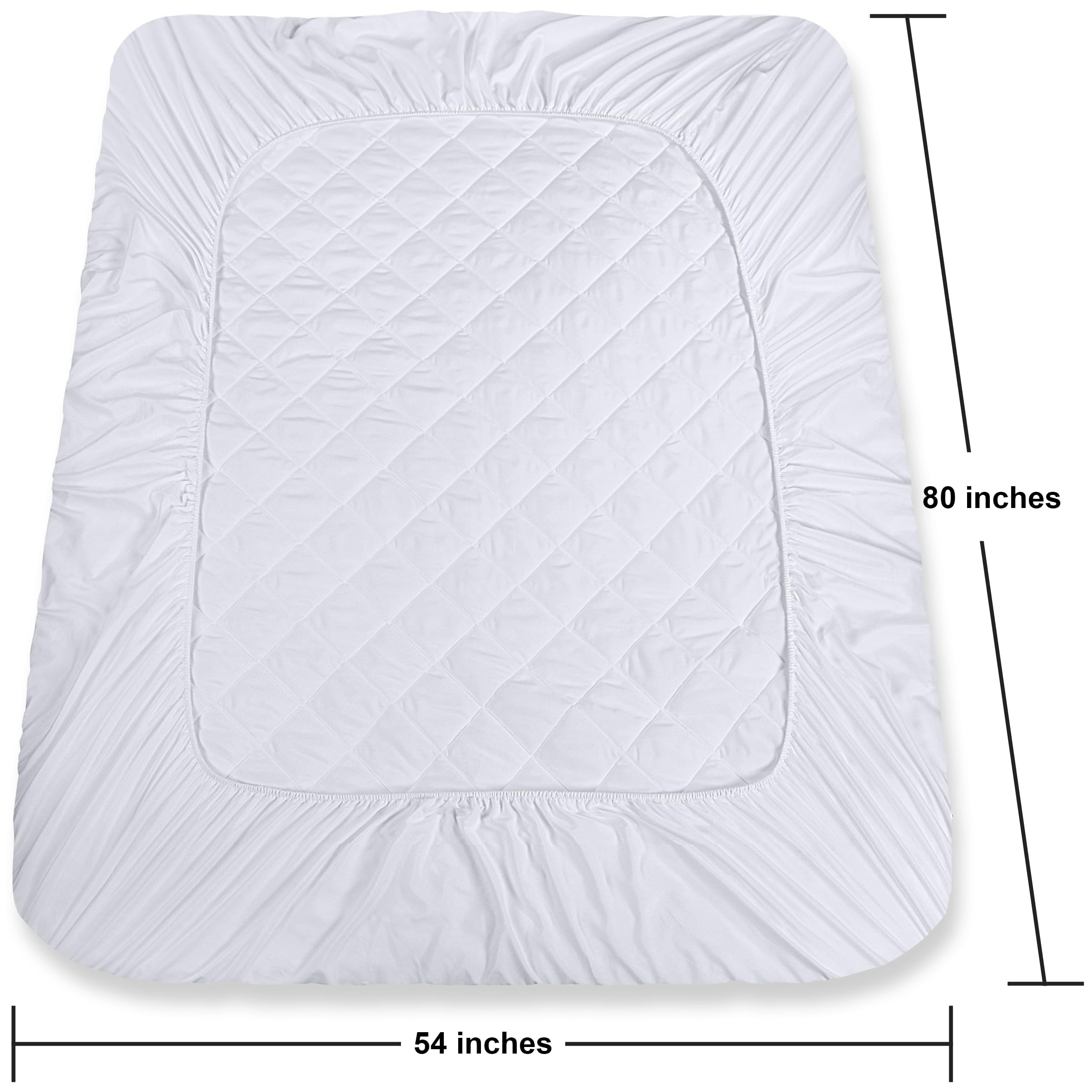 Foto 5 pulgar | Colchón Utopia Bedding Acolchado, Ajustado, Talla Xl, Blanco - Venta Internacional.