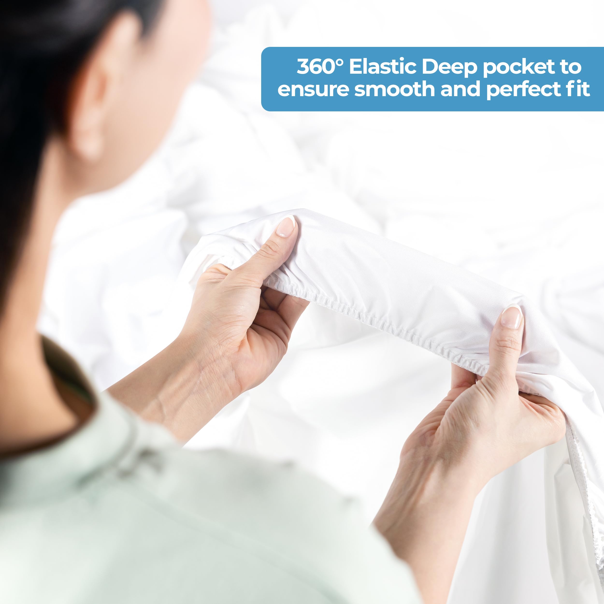 Foto 7 pulgar | Protector De Colchón Utopia Bedding Impermeable, Tamaño Doble - Venta Internacional.