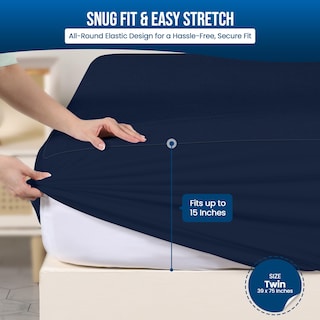 Foto 3 | Protector De Colchón Utopia Bedding Impermeable, Tamaño Doble - Venta Internacional.