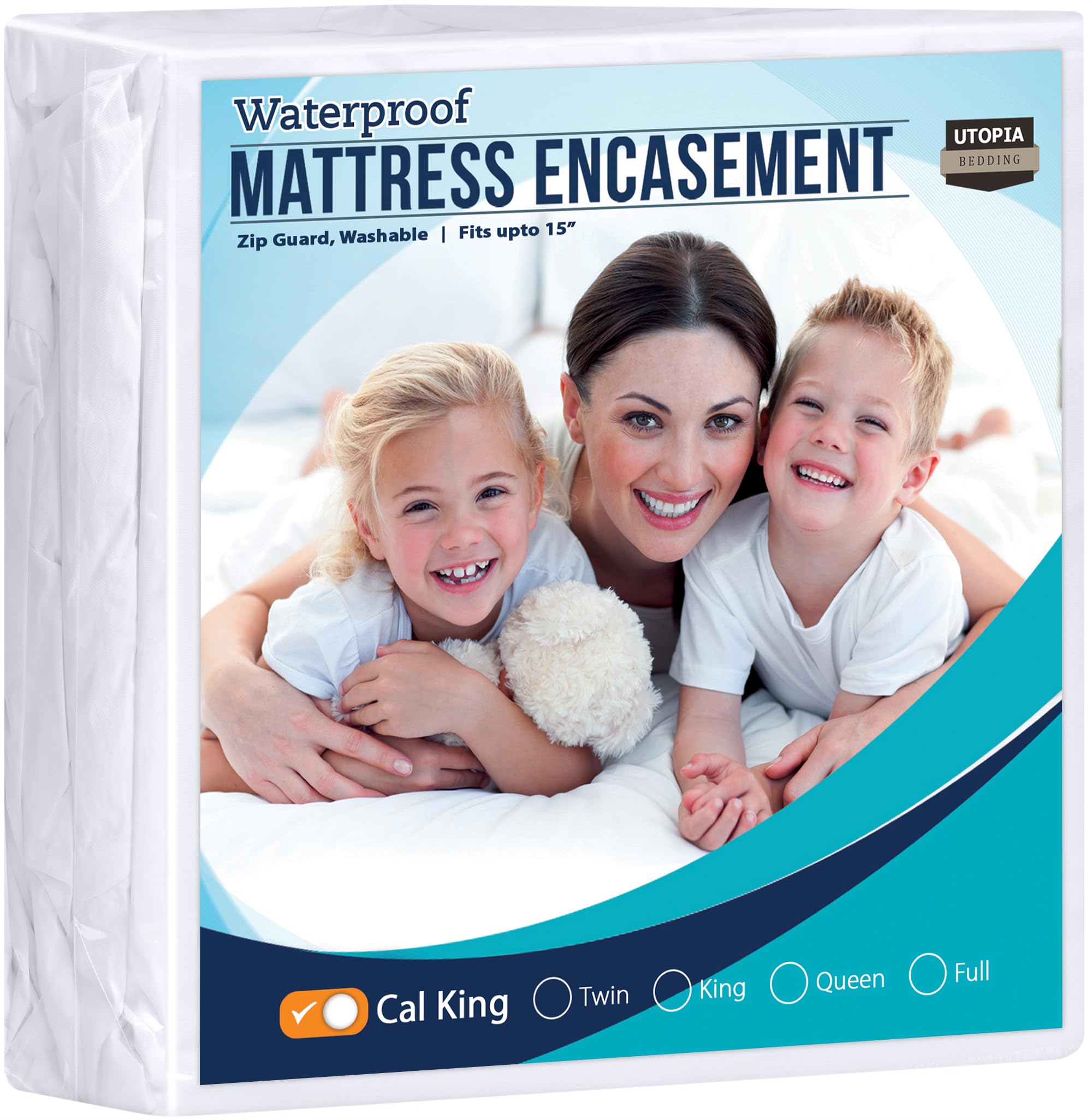 Foto 3 pulgar | Funda De Colchón Utopia Bedding California King Waterproof - Venta Internacional.