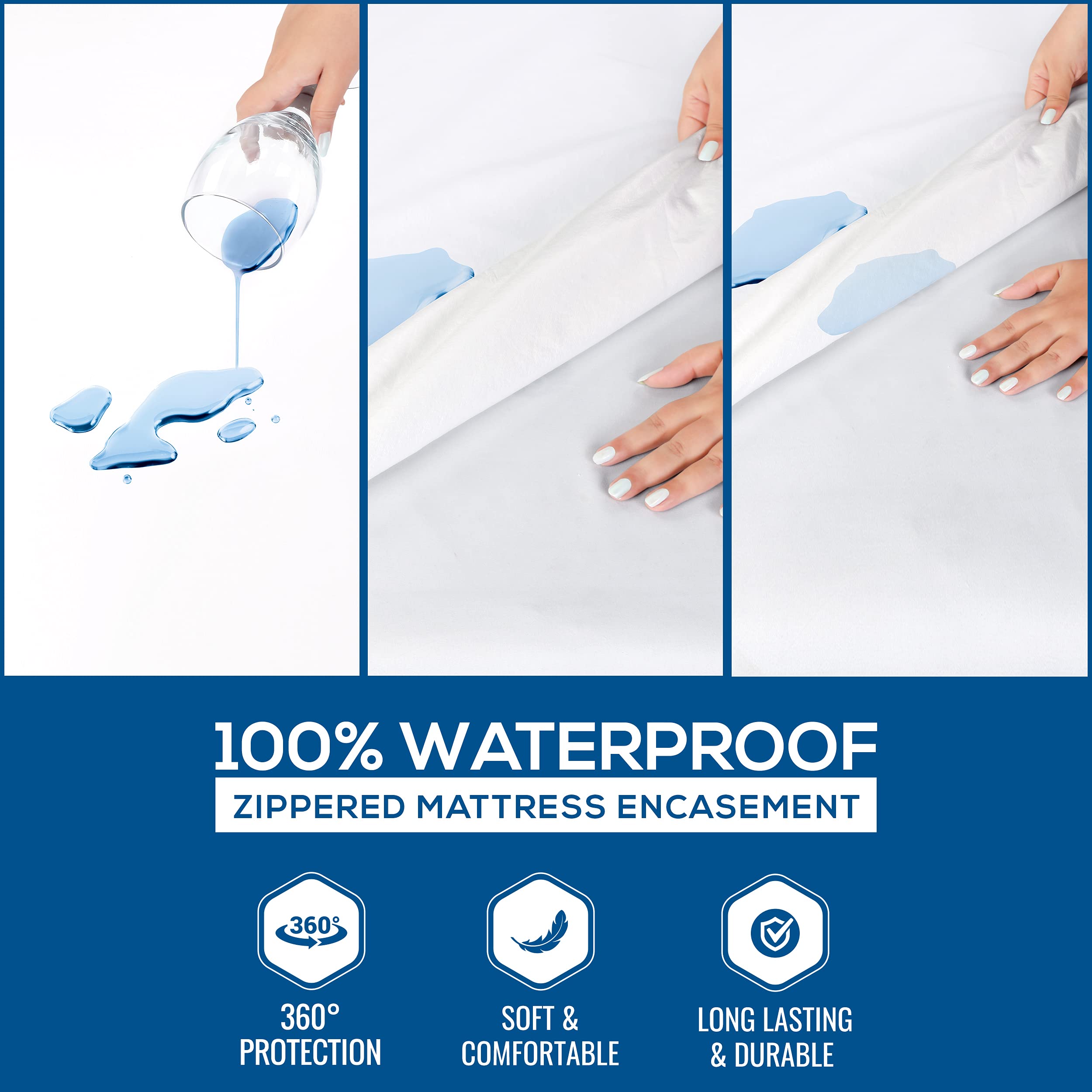 Foto 4 pulgar | Funda De Colchón Utopia Bedding California King Waterproof - Venta Internacional.