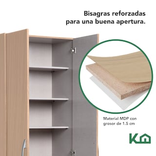 Foto 6 | Mueble Ropero Closet Armario KingsHouse Mdp 2 Puertas