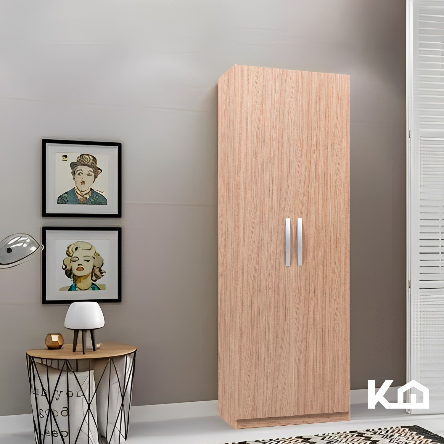 Foto 7 | Mueble Ropero Closet Armario KingsHouse Mdp 2 Puertas