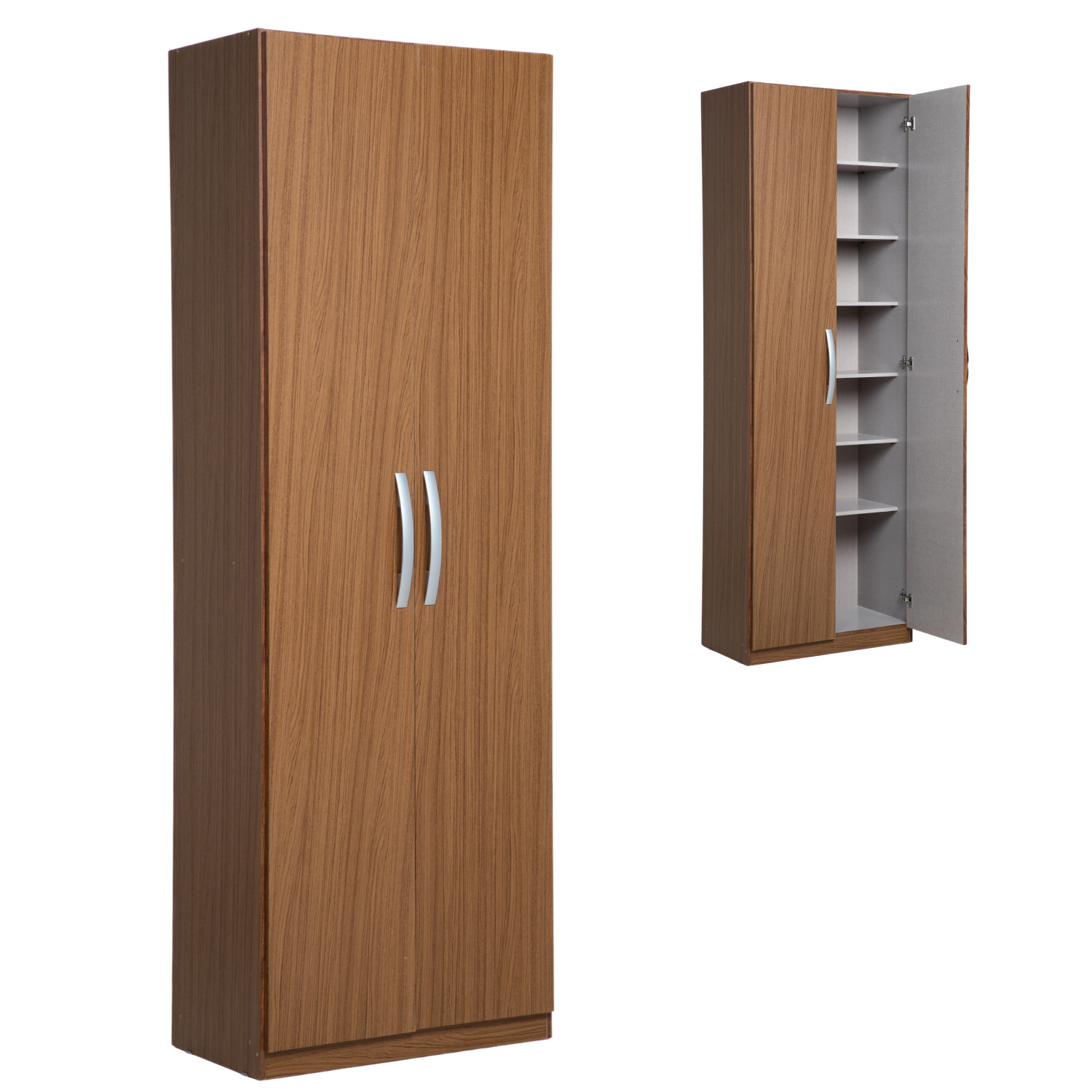 Mueble Ropero KingsHouse Closet Armario Mdp 2 Puertas Organizador Casa color Marrón