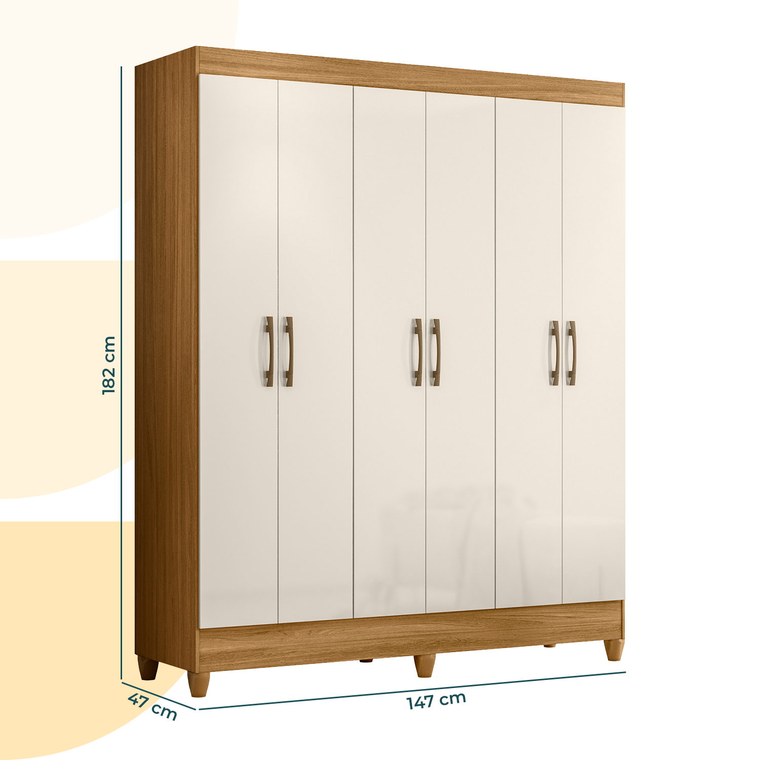 Foto 5 pulgar | Mundo In Ropero Quintero Mdp Mueble Amplio Closet Para Ropa