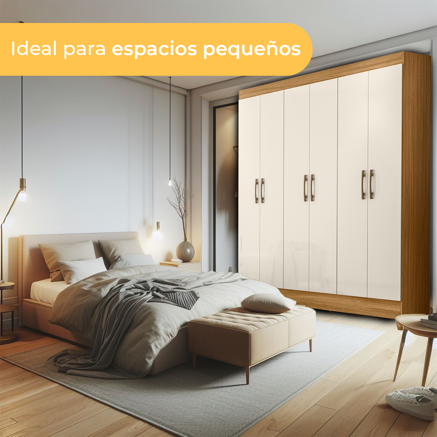 Foto 8 pulgar | Mundo In Ropero Quintero Mdp Mueble Amplio Closet Para Ropa