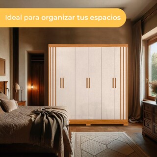 Foto 3 | Ropero Castilla 3703 Natural Blanco