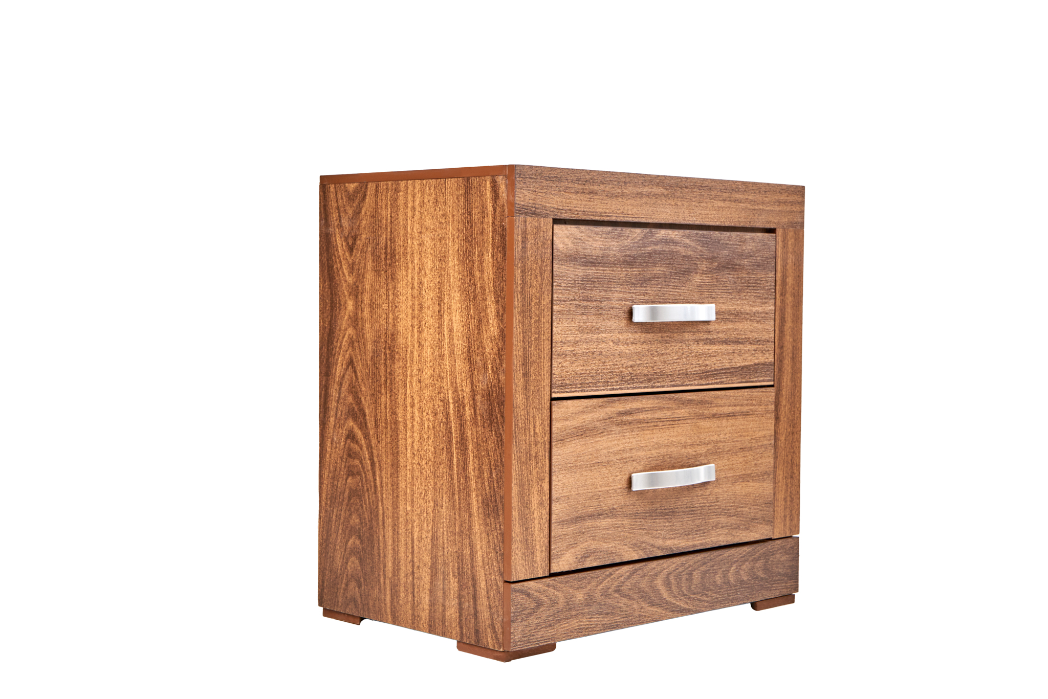 Foto 4 | Recámara King Size De 5 Piezas Con Cabecera, 2 Burós, Cajonera Y Espejo Color Nogal - Madera Mdf
