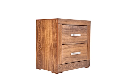 Foto 4 | Recámara King Size De 5 Piezas Con Cabecera, 2 Burós, Cajonera Y Espejo Color Nogal - Madera Mdf