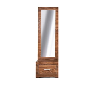 Foto 6 | Recámara King Size De 5 Piezas Con Cabecera, 2 Burós, Cajonera Y Espejo Color Nogal - Madera Mdf