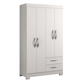Foto 1 | Ropero Closet Skal 4 Puertas Y 2 Cajones Blanco