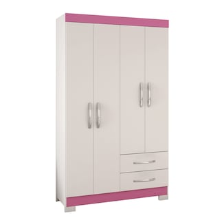 Foto 2 | Ropero Closet Skal 4 Puertas Y 2 Cajones Blanco