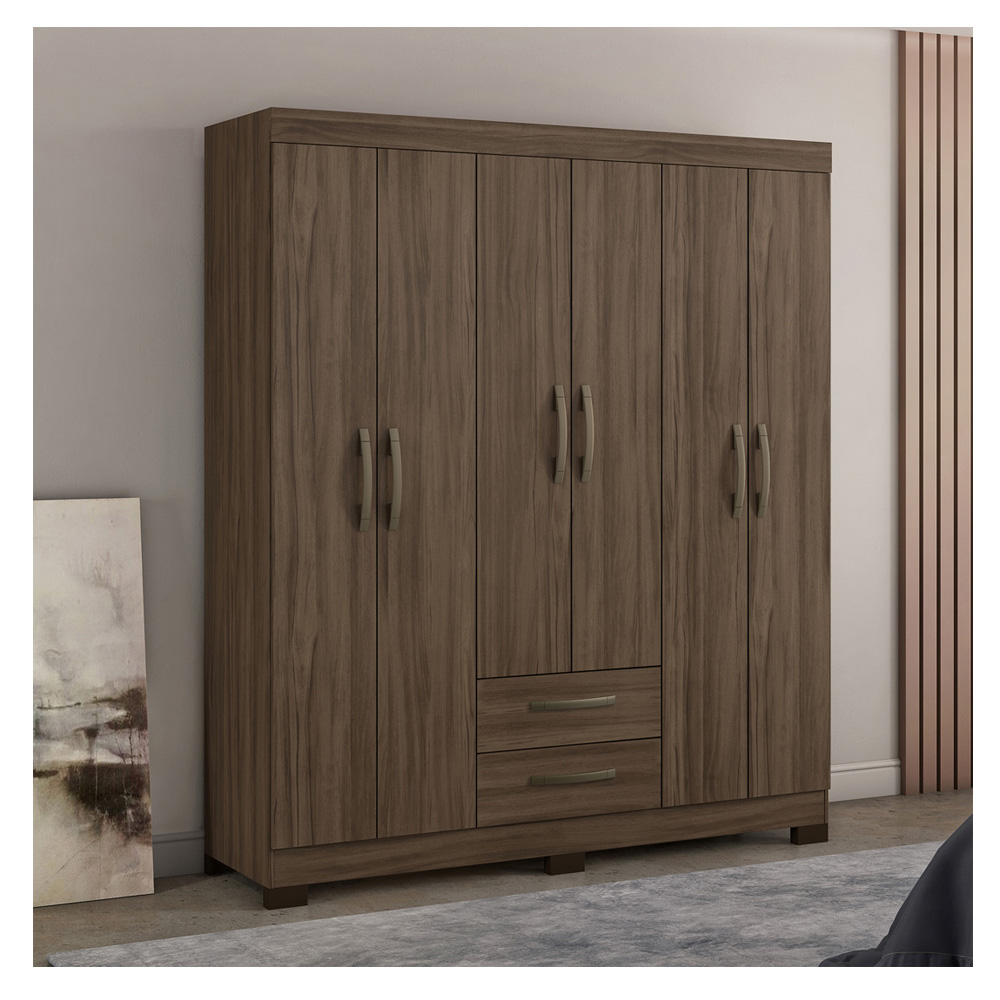 Foto 4 pulgar | Ropero Closet Skal 6 Puertas Y 2 Cajones