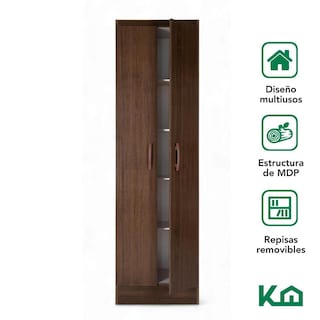 Foto 3 | Mueble Armario Closet Multiuso 2 Puertas + Estantes Mdp Casa