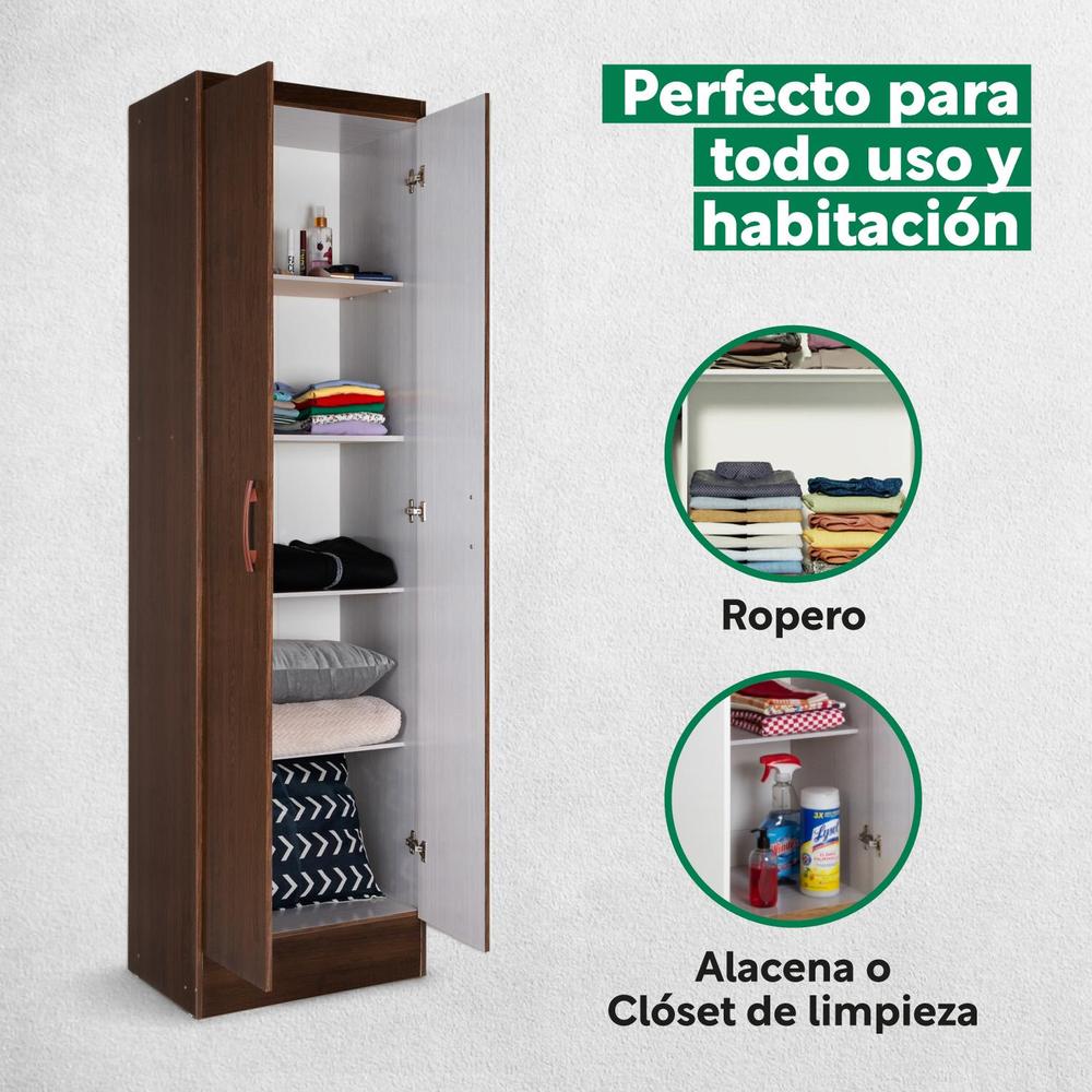 Foto 5 pulgar | Mueble Armario Closet Multiuso 2 Puertas + Estantes Mdp Casa