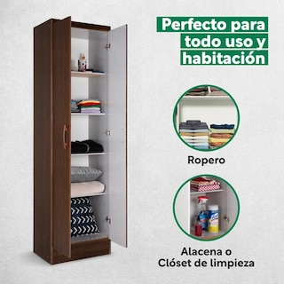 Foto 4 | Mueble Armario Closet Multiuso 2 Puertas + Estantes Mdp Casa