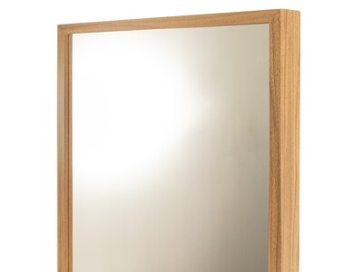 Foto 3 | Espejo De Cuerpo Completo / De Pie Con 1 Cajón Color Natural - Madera Industrializada