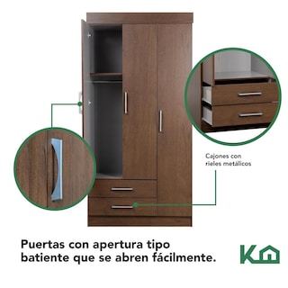 Foto 5 | Ropero de Madera KingsHouse Marrón 182 cm