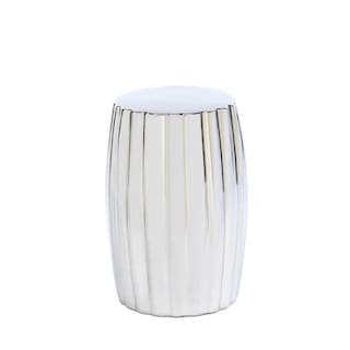 Foto 1 | Taburete Decorativo Home Locomotion Ceramic Silver - Venta Internacional.
