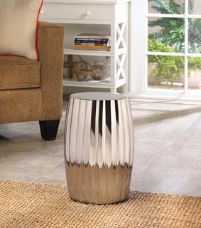 Foto 2 | Taburete Decorativo Home Locomotion Ceramic Silver - Venta Internacional.