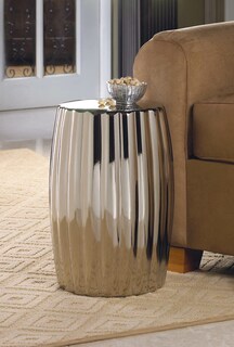 Foto 3 | Taburete Decorativo Home Locomotion Ceramic Silver - Venta Internacional.
