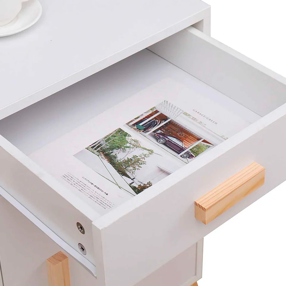 Foto 5 pulgar | Escritorio Infantil Rectangular Blanco Con 1 Cajón Y 1 Puerta Hecho De Madera Maciza Y Mdf