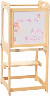 Foto 1 | Torre De Aprendizaje Montessori 3 En 1 Escalón Infantil De Madera Bluelander
