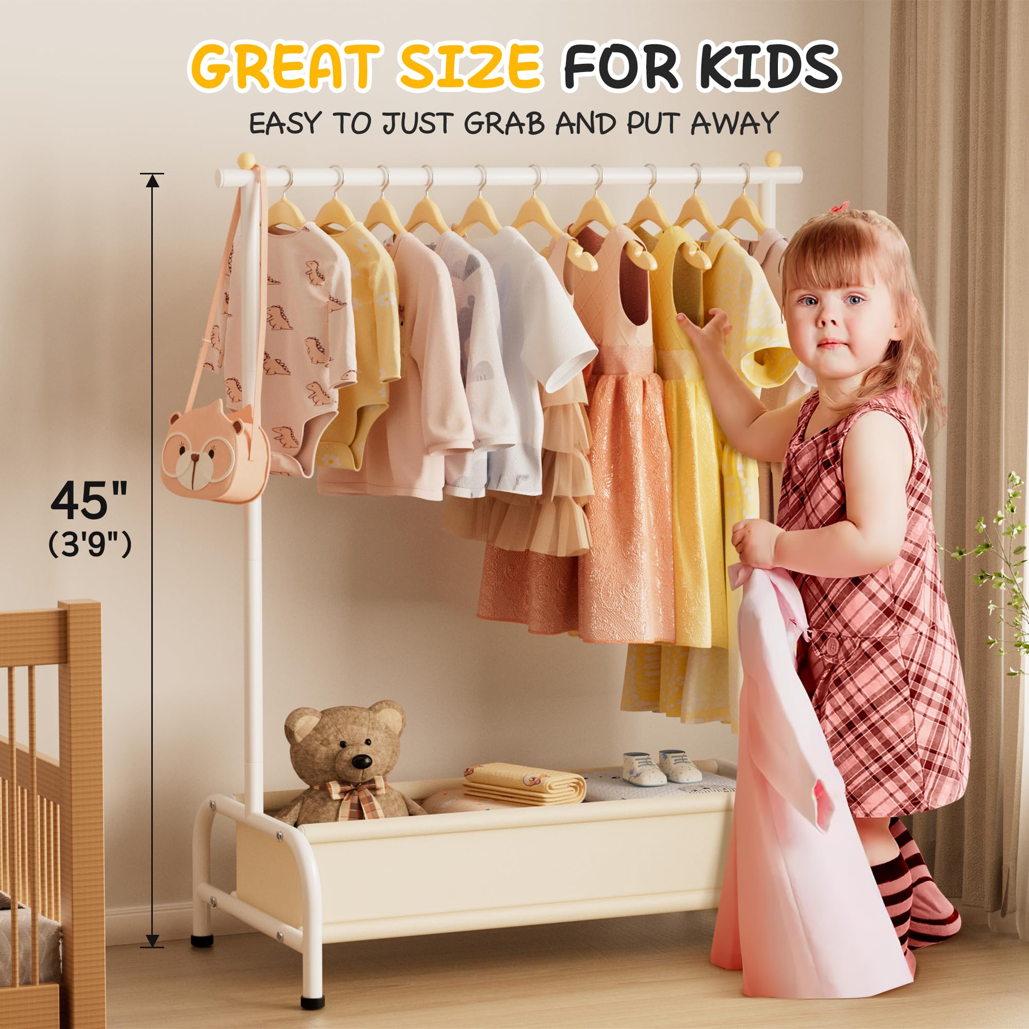 Foto 3 pulgar | Perchero Misslo Blanco para Niños - Venta Internacional
