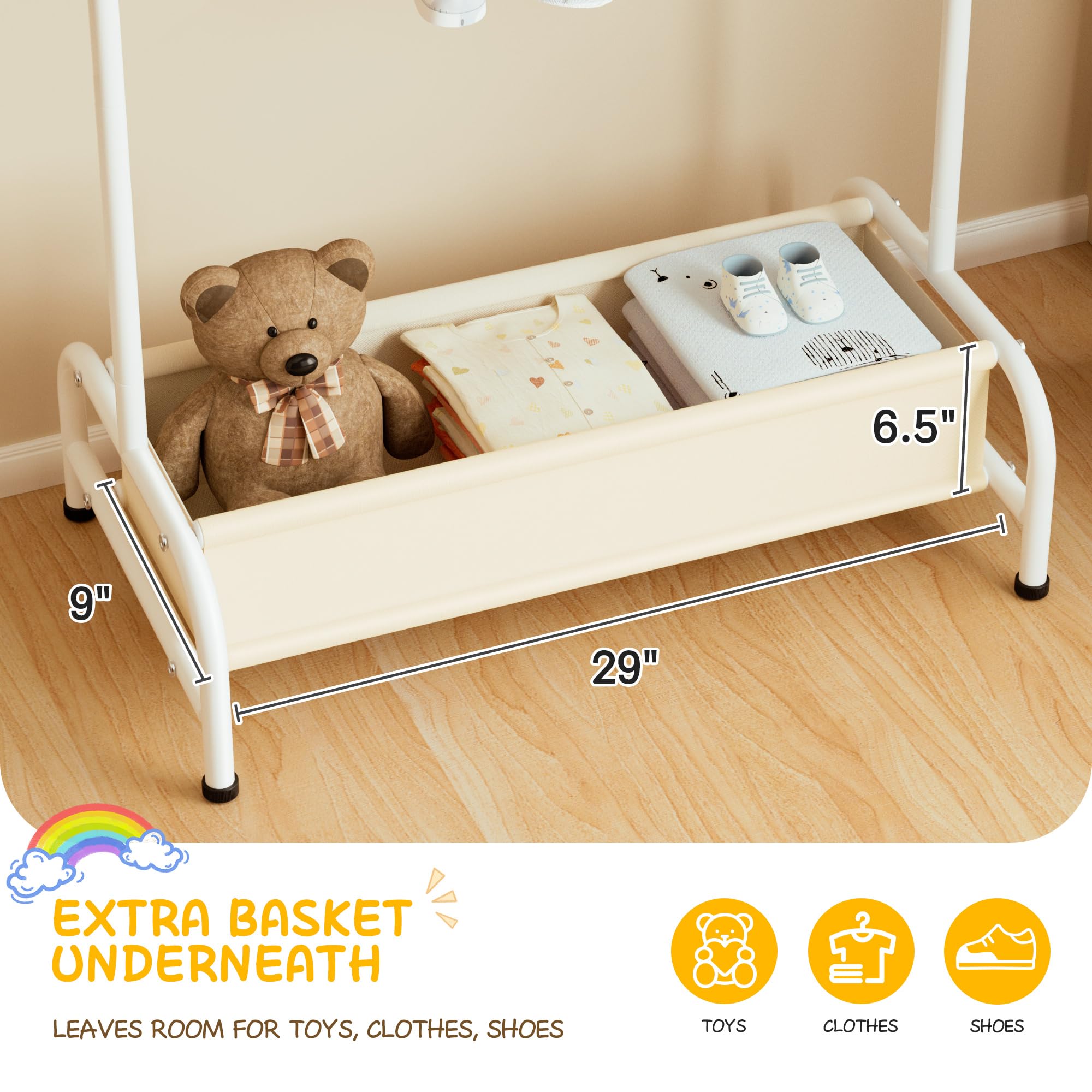 Foto 4 pulgar | Perchero Misslo Blanco para Niños - Venta Internacional