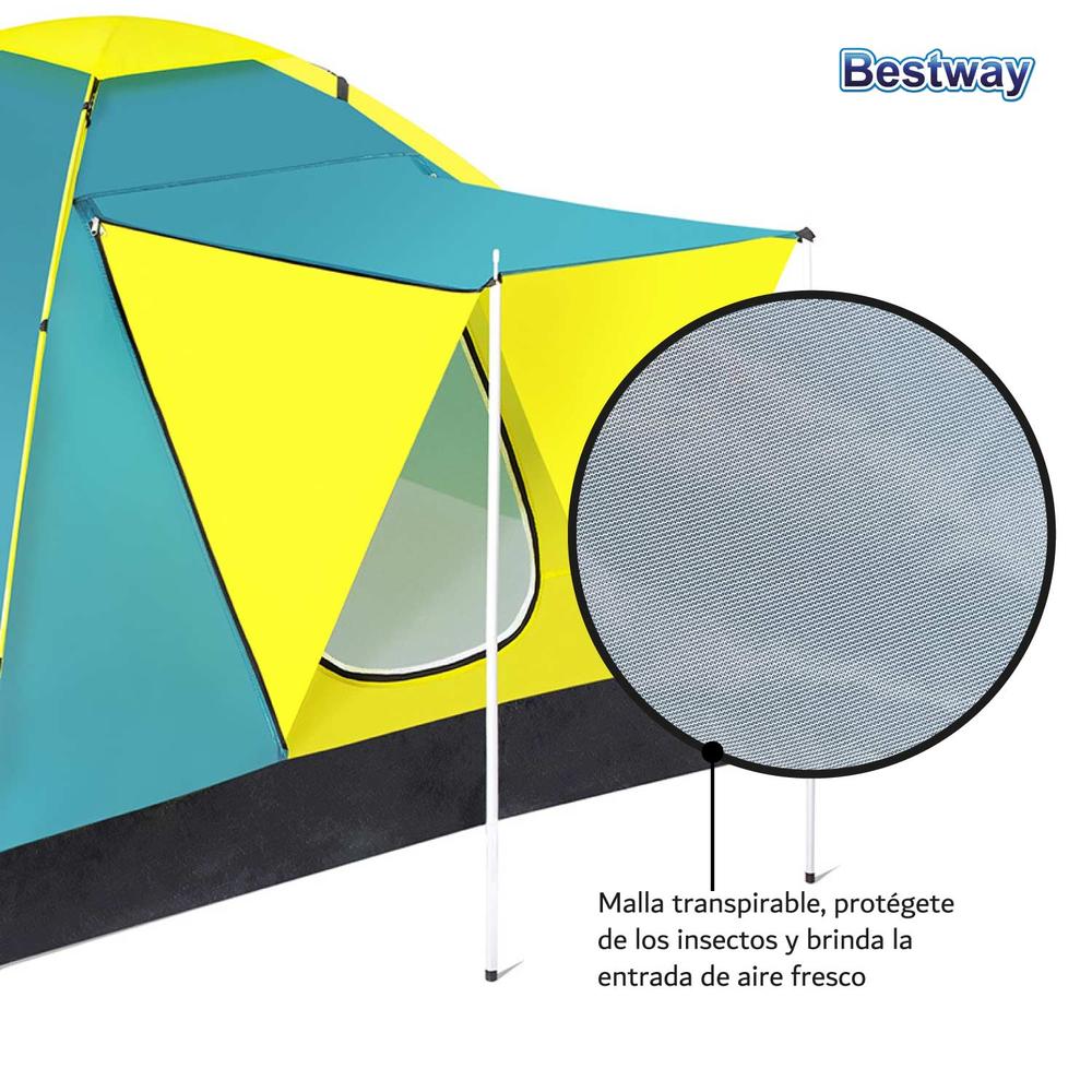 Foto 4 pulgar | Tienda Casa De Campaña Pavillo 3 Per Con Toldo 68088 Bestway