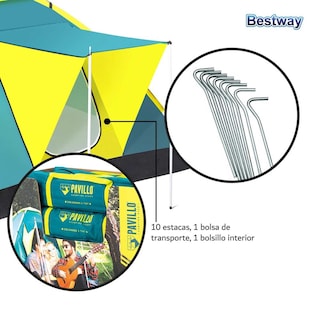 Foto 4 | Tienda Casa De Campaña Pavillo 3 Per Con Toldo 68088 Bestway