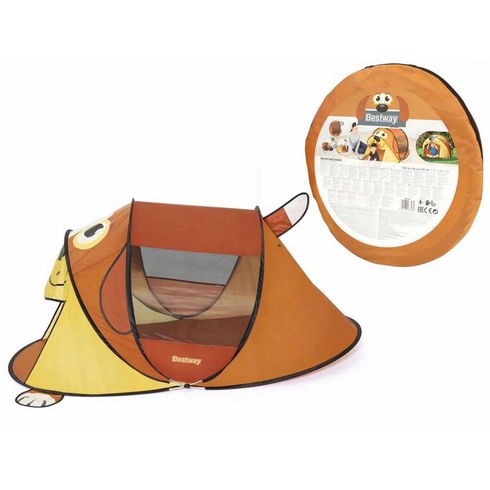 Foto 5 pulgar | Tienda Casa Campaña Bestway 68108 color Marrón para Niños Forma Mascota Portátil