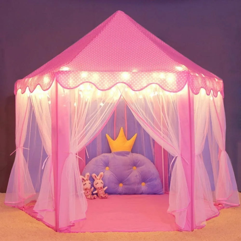 Foto 4 pulgar | Carpa para Niños Gen Castillo Hexagonal color Rosa