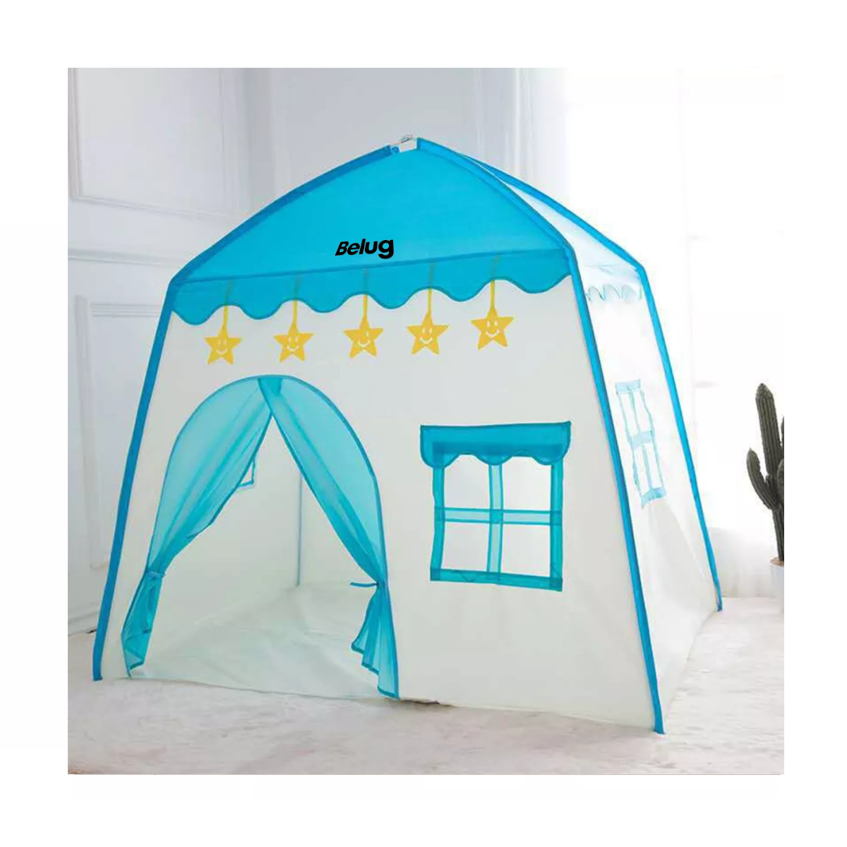 Foto 5 | Casita Juego Carpa Princesa Tienda 5m Luces Azul/blanco Belug
