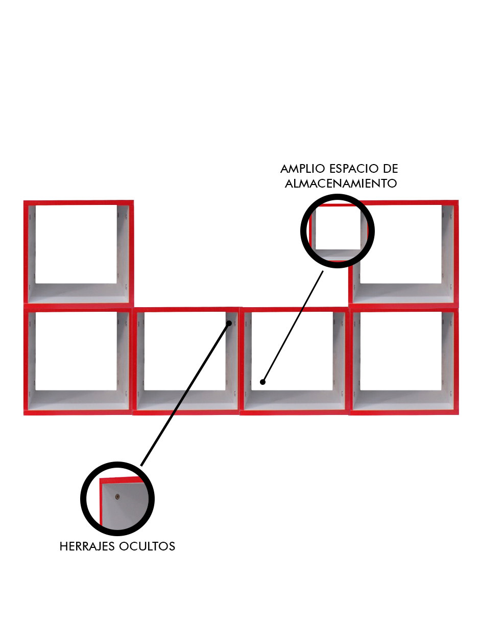 Foto 7 pulgar | Juguetero Organizador Modular Decomobil Infantil 30x30 Cm