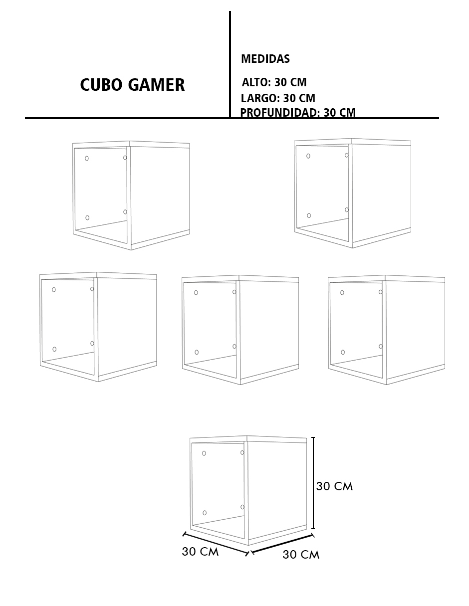 Foto 8 pulgar | Juguetero Organizador Modular Decomobil Infantil 30x30 Cm