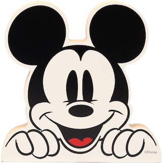 Foto 1 | Bloque De Madera Shelf Sitter Decor Con Cabeza De Mickey Mouse De Disney - Venta Internacional.