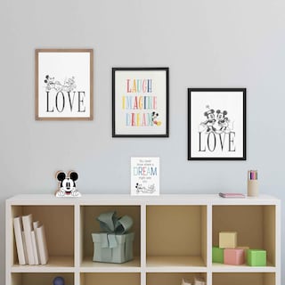Foto 5 | Bloque De Madera Shelf Sitter Decor Con Cabeza De Mickey Mouse De Disney - Venta Internacional.
