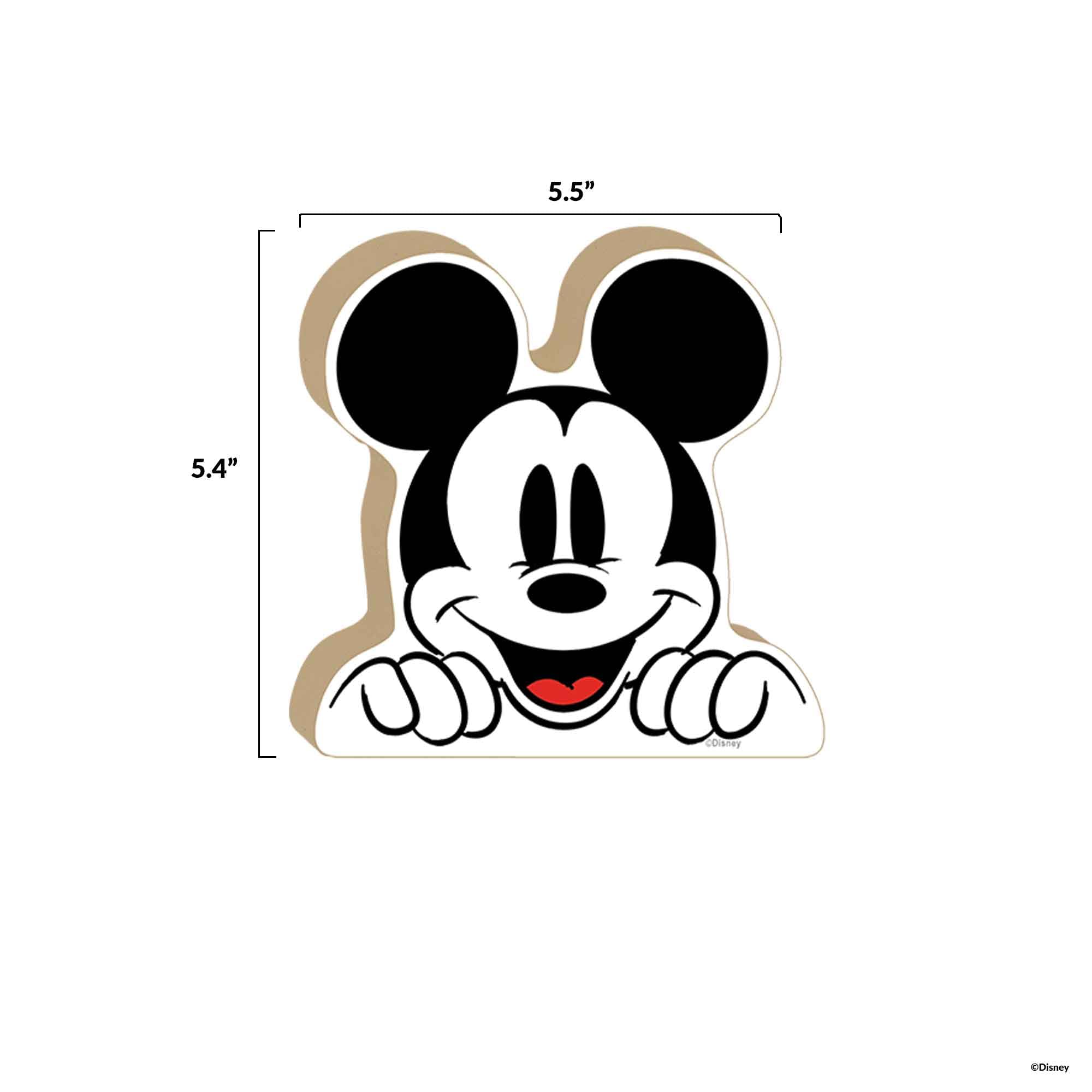 Foto 7 | Bloque De Madera Shelf Sitter Decor Con Cabeza De Mickey Mouse De Disney - Venta Internacional.