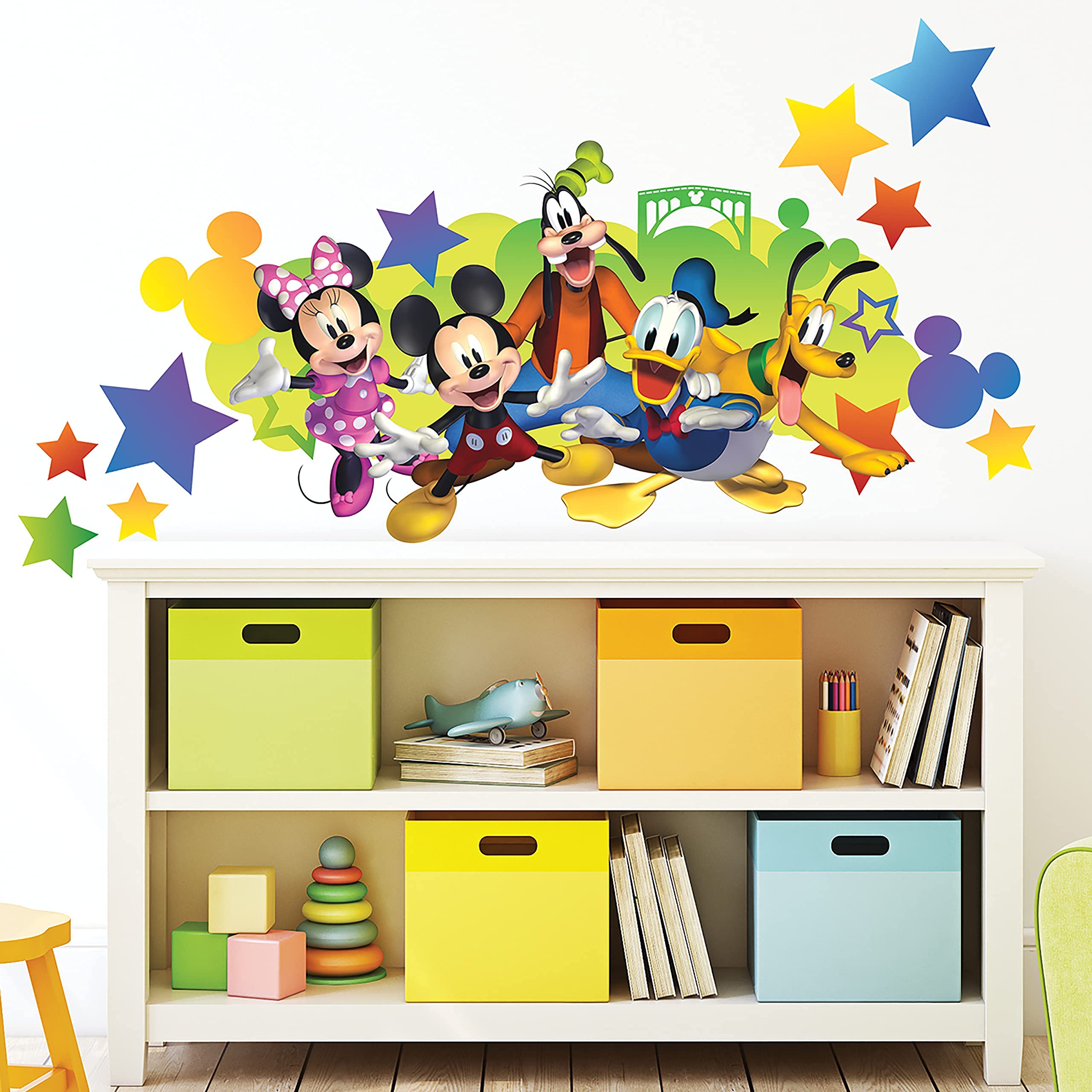 Foto 2 pulgar | Adhesivos De Pared Roommates Disney Mickey & Friends Con Personalización - Venta Internacional.
